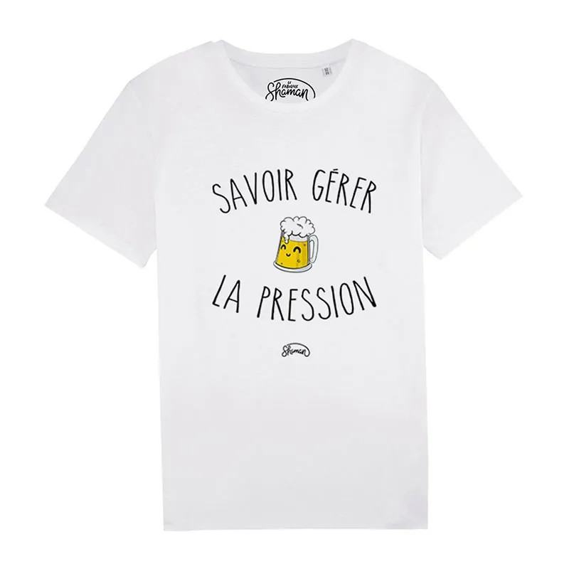 T-shirt Homme La pression BIO - Blanc-0