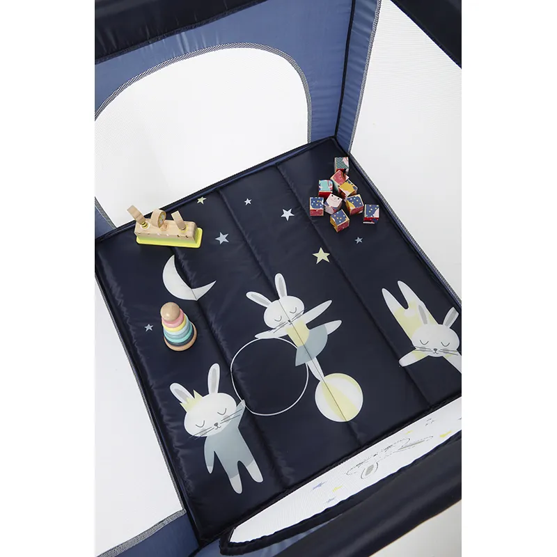 Parc de voyage pliable - Marine - 93x84cm-4