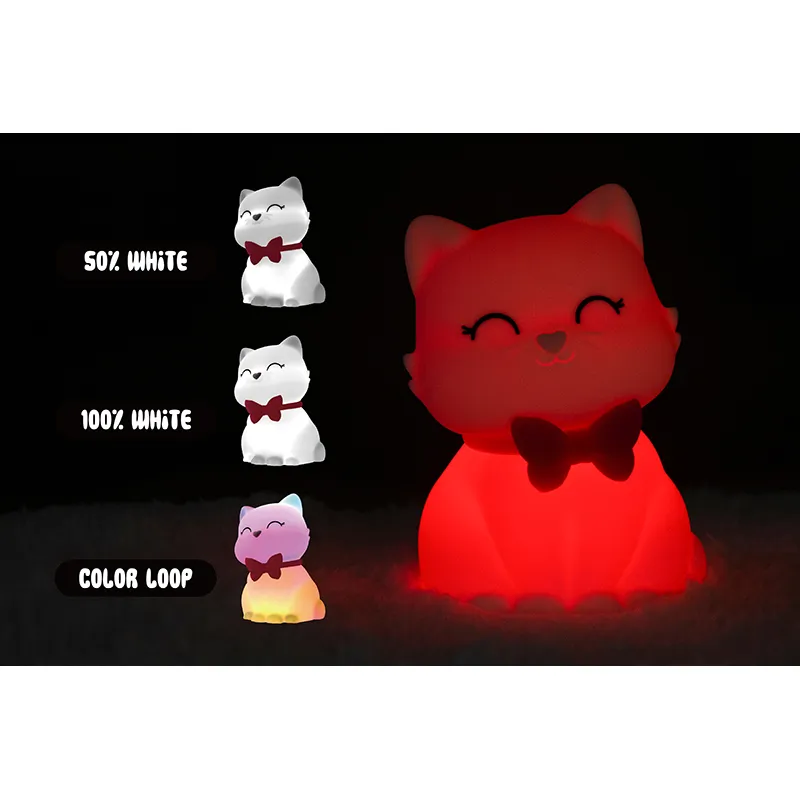 Veilleuse souple Lili la chatte - 14cm-4