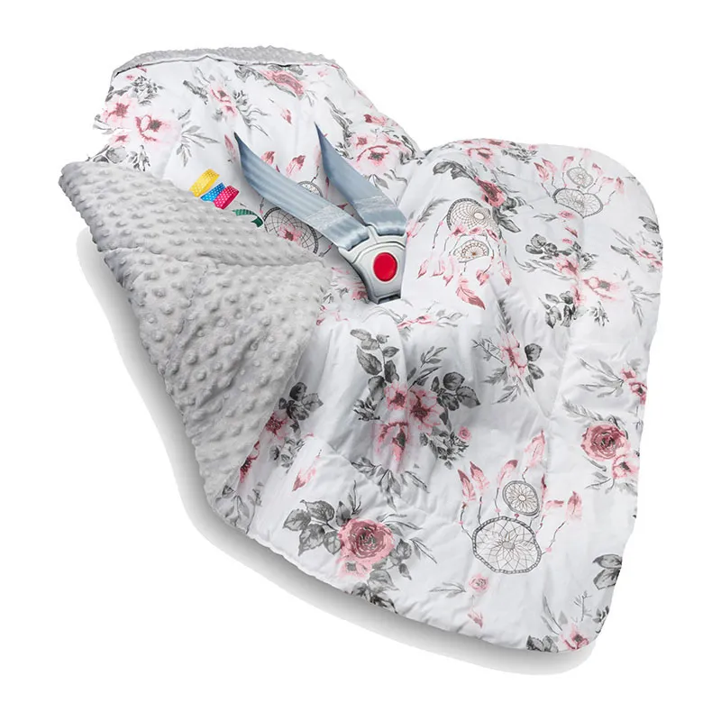 Couverture siège auto Attrape-rêve Rose/Gris - 90x90cm-0