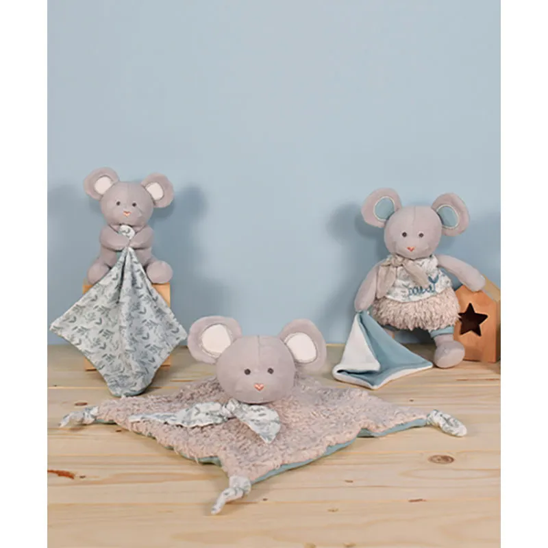 Doudou mouchoir Botanic Bio Souris Vert - 22cm-4