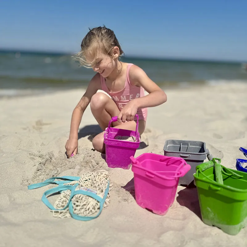 Seau de plage + Pelle Silicone-8