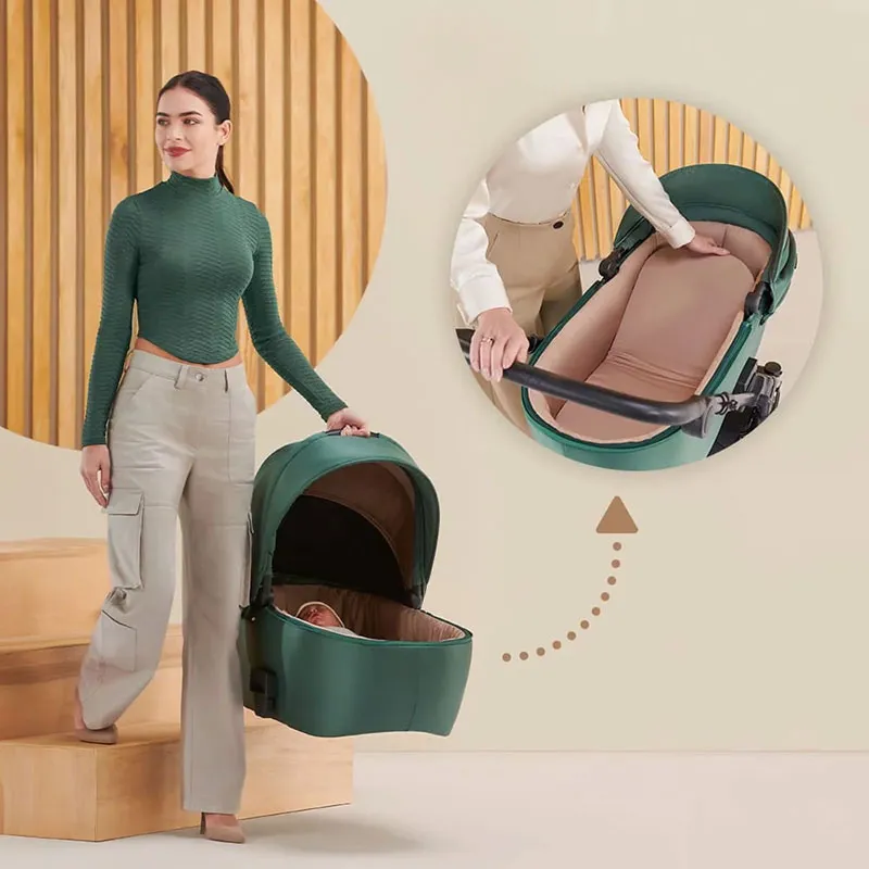 Poussette 2en1 Prime 2 Beige - 0m+-11