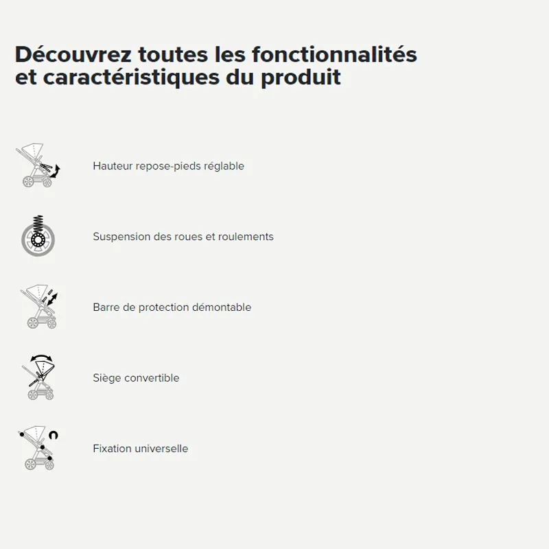Poussette Jumeaux Zoom Black Limited - 6m+-10