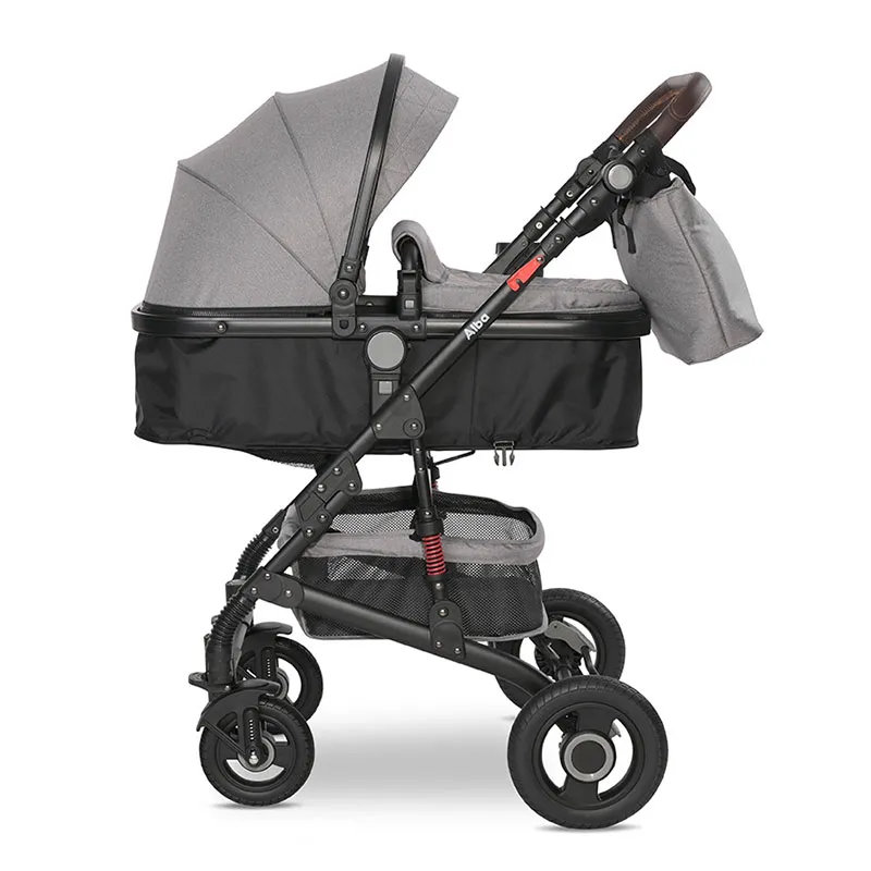 Poussette transformable 2en1 Alba Premium Gris - 0m+-6