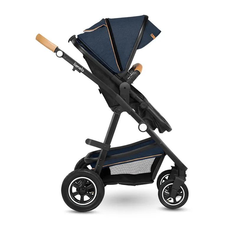 Trio Poussette Amber + Nacelle + Cosy Gr.0+ Bleu Navy - 0m+-2