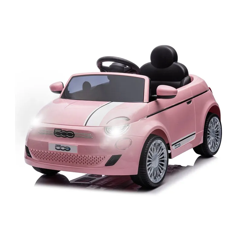 Voiture à batterie Fiat 500e Rose - 36m+-0