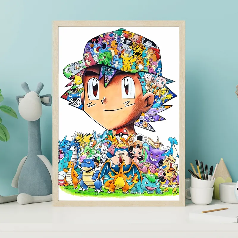 Toile Sacha Pokémon - 30x40cm-0