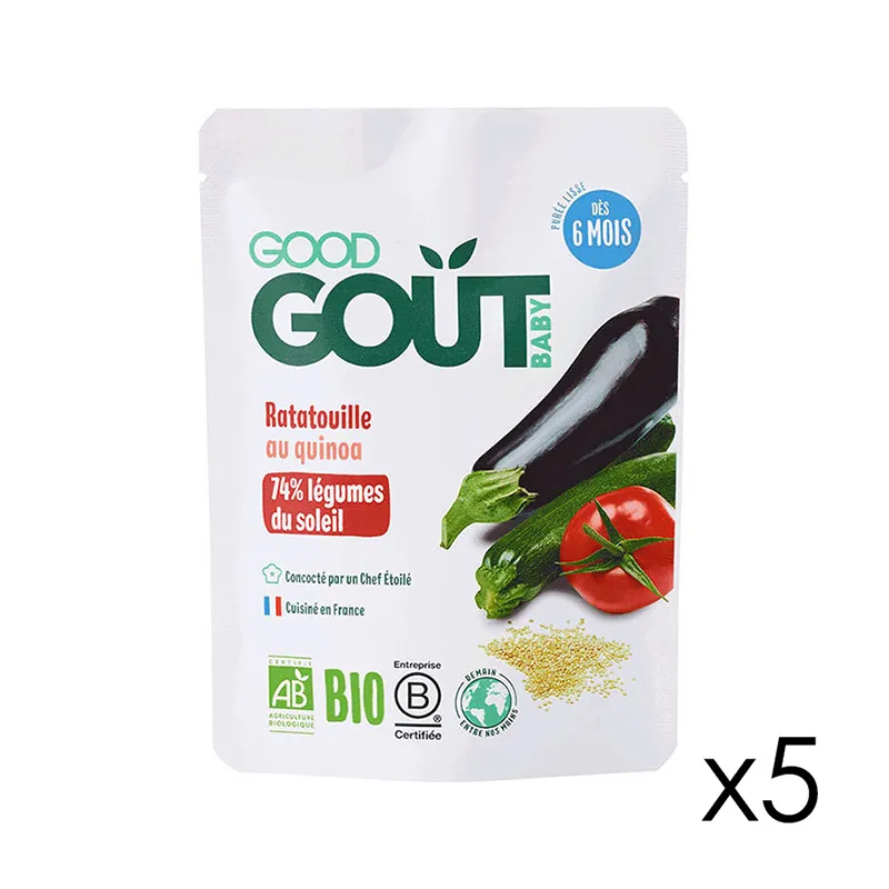 5x190g Ratatouille Quinoa BIO - 6m+-1