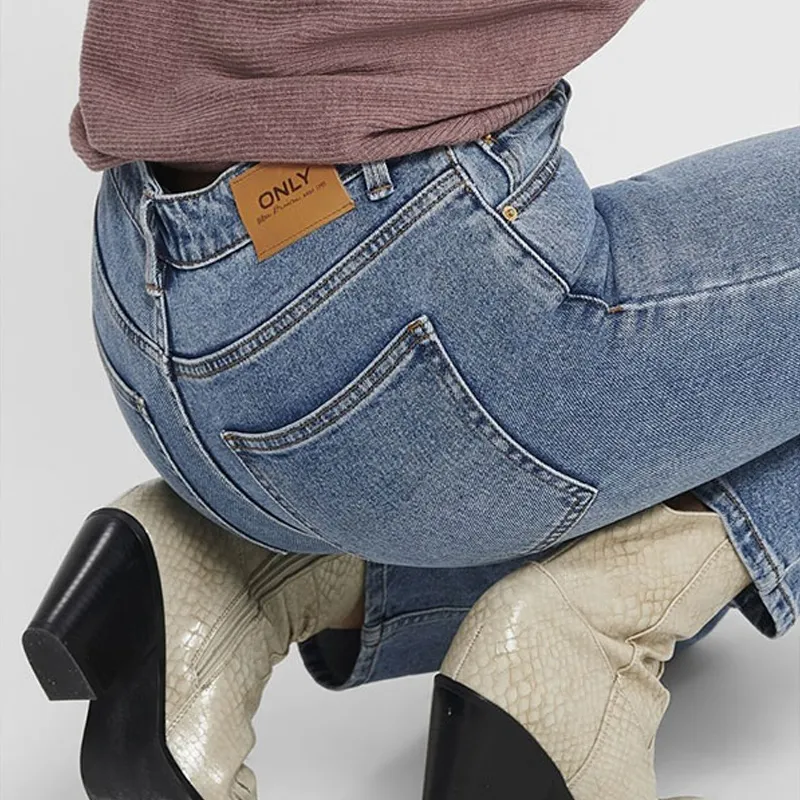 Jeans straight fit Emily - Medium Blue Denim-13