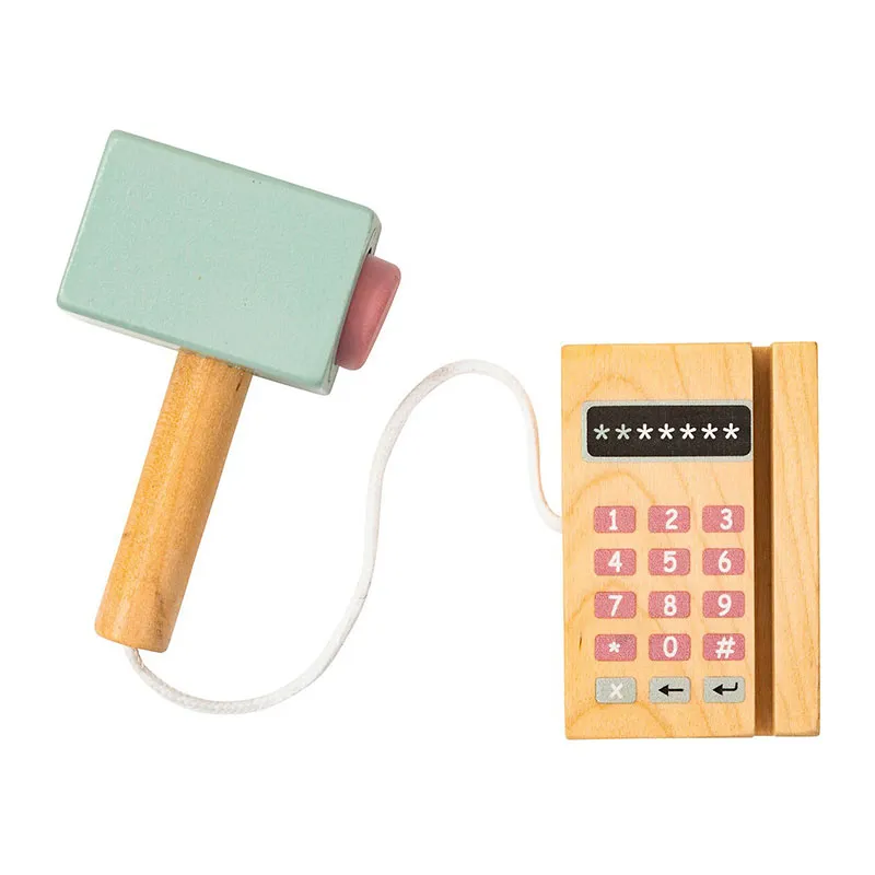 Jeu Marchande Bois + Accessoires - 60x29x99cm-2
