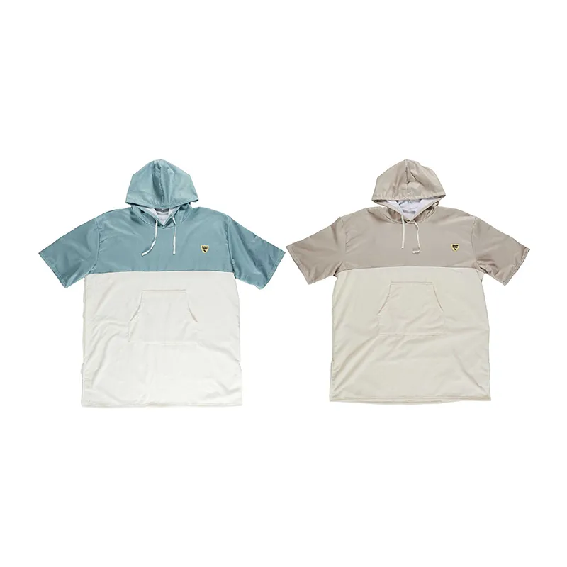 Sweat Poncho Bicolore Gris/Bleu Aléat. - TU-0