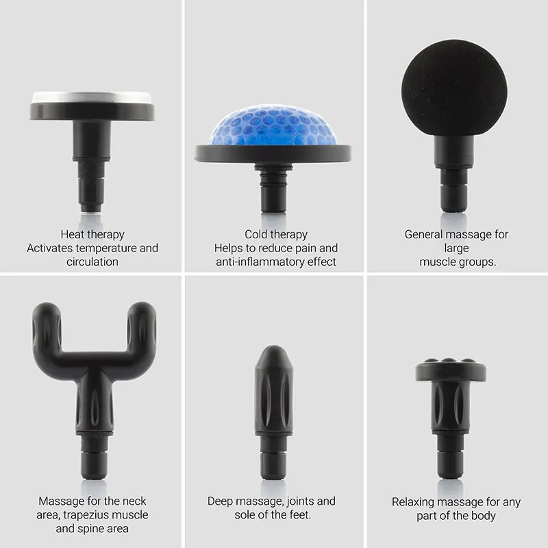 Pistolet de massage musculaire Chaud/Froid - 13,5x14,5x5,5cm-5