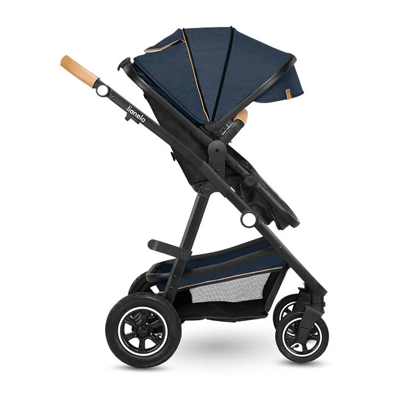 Trio Poussette Amber + Nacelle + Cosy Gr.0+ Bleu Navy - 0m+-6