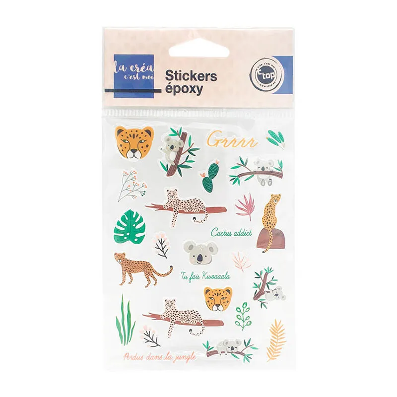 Stickers Animaux de la jungle - 71pcs-9