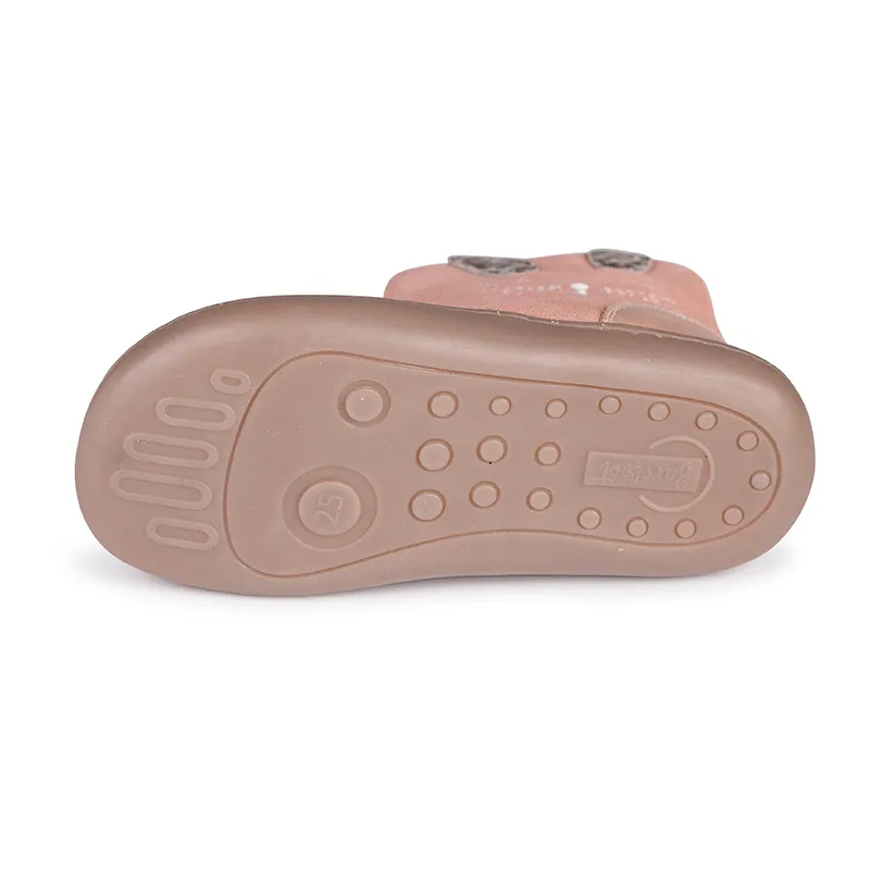 Boots zippées Chat Cuir - Rose-4