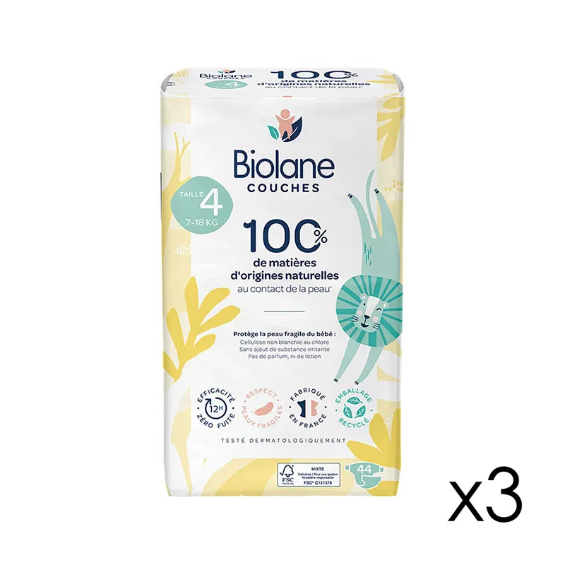 Couches Éco Jumbo T.4/7-18kg - 3x44-0