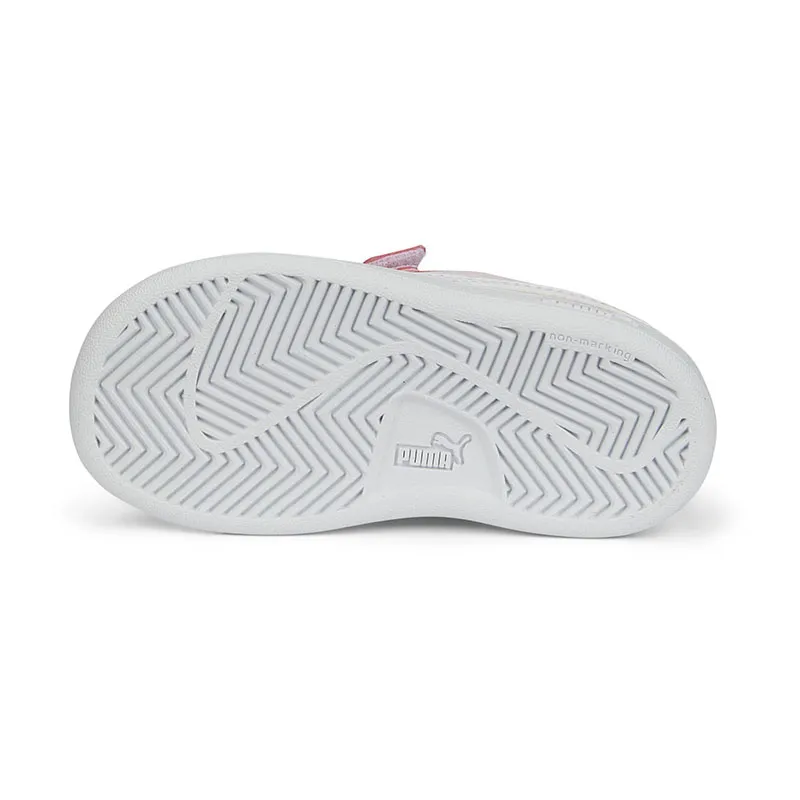 Baskets Bébé Smash V2 Buck Puma - Rose/Blanc-5
