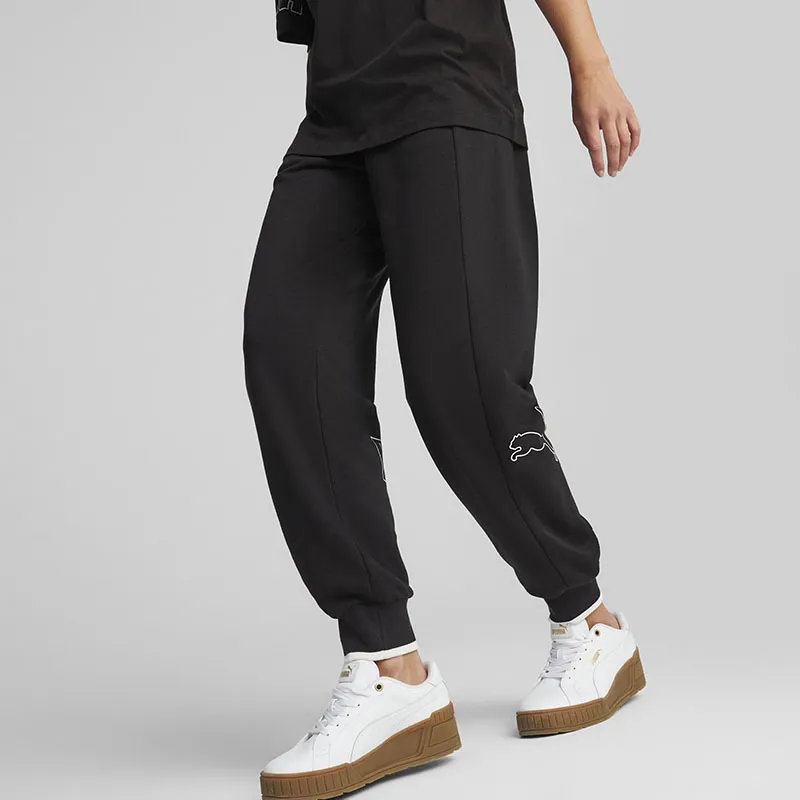 Jogging Femme Power Colorblock taille haute - Noir - PUMA-4