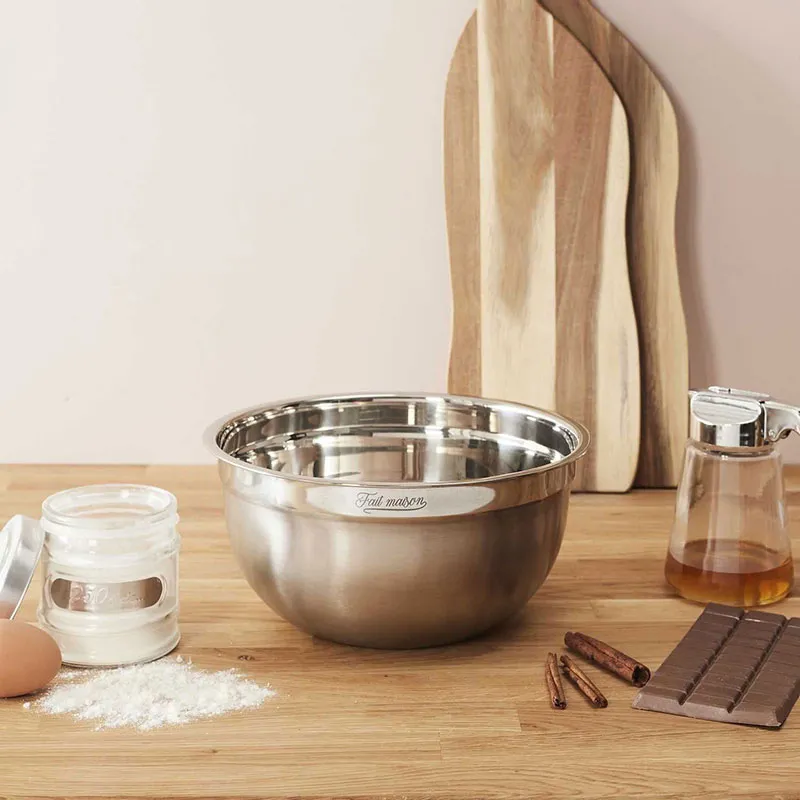 Bol mélangeur pâtissier Inox - 24x11cm-1