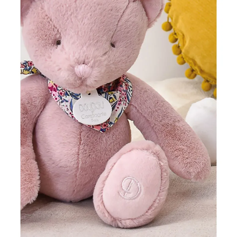 Peluche l'Ours Rose - 23cm-2