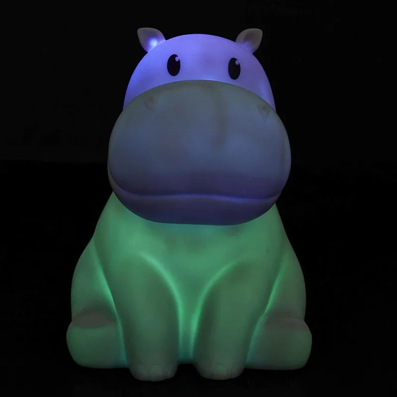 Lampe veilleuse Hippopotame - 16,5cm-5