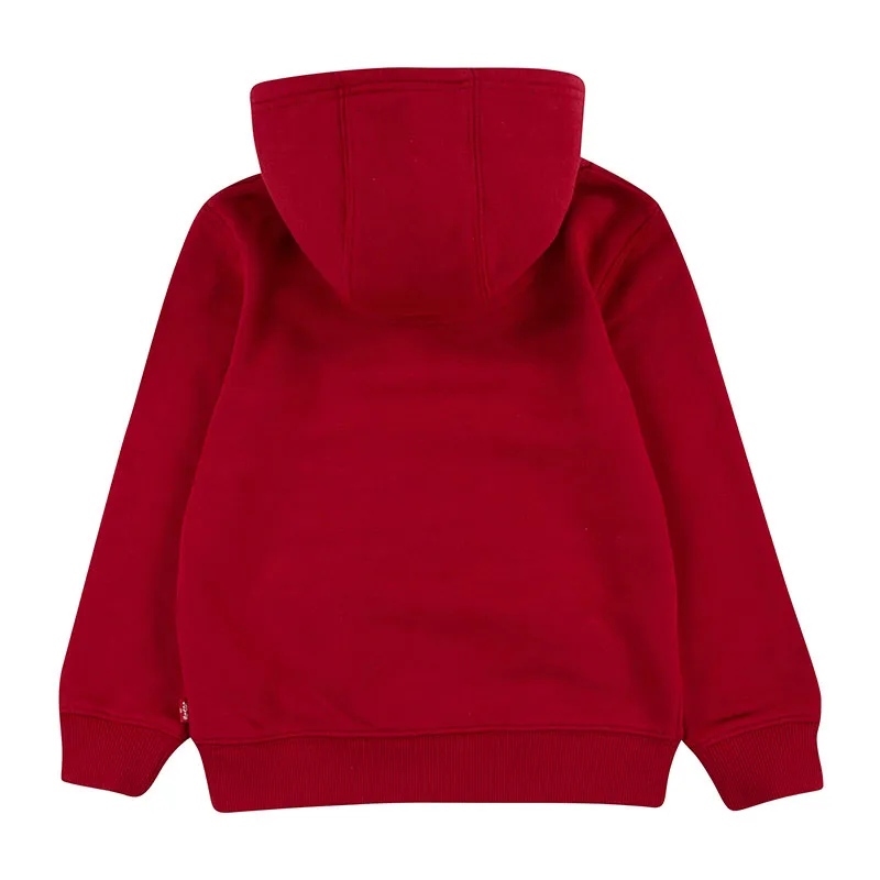 Hoodie Batwing Screenprint - Levis red/ white-2