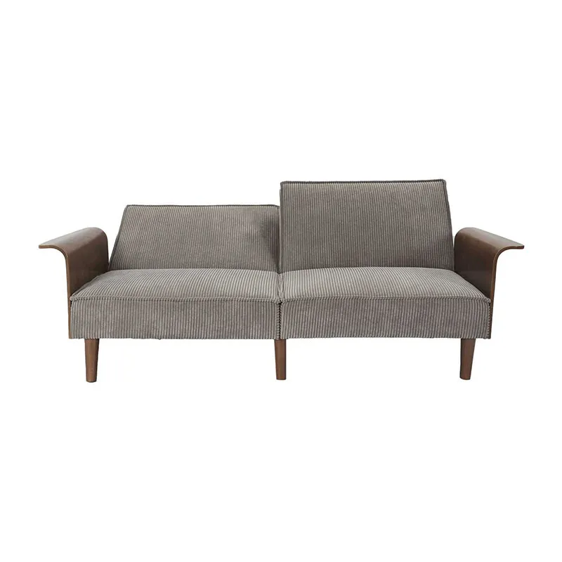 Canapé convertible Côtelé Scott - 90x205x83cm-2