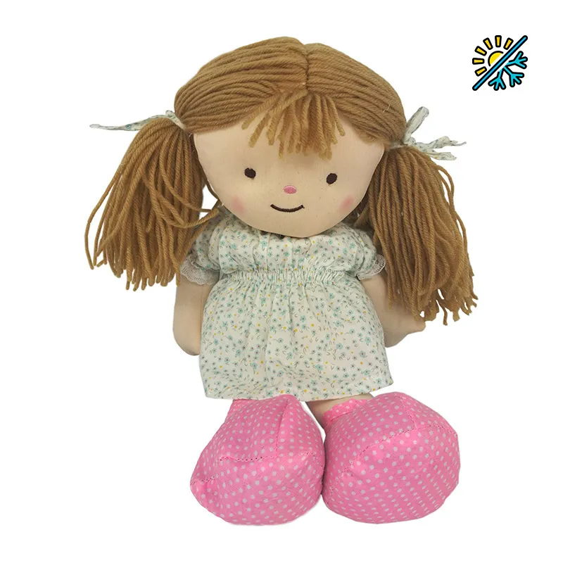 Poupée bouillotte Cheveux Marron 40cm - 0m+-0