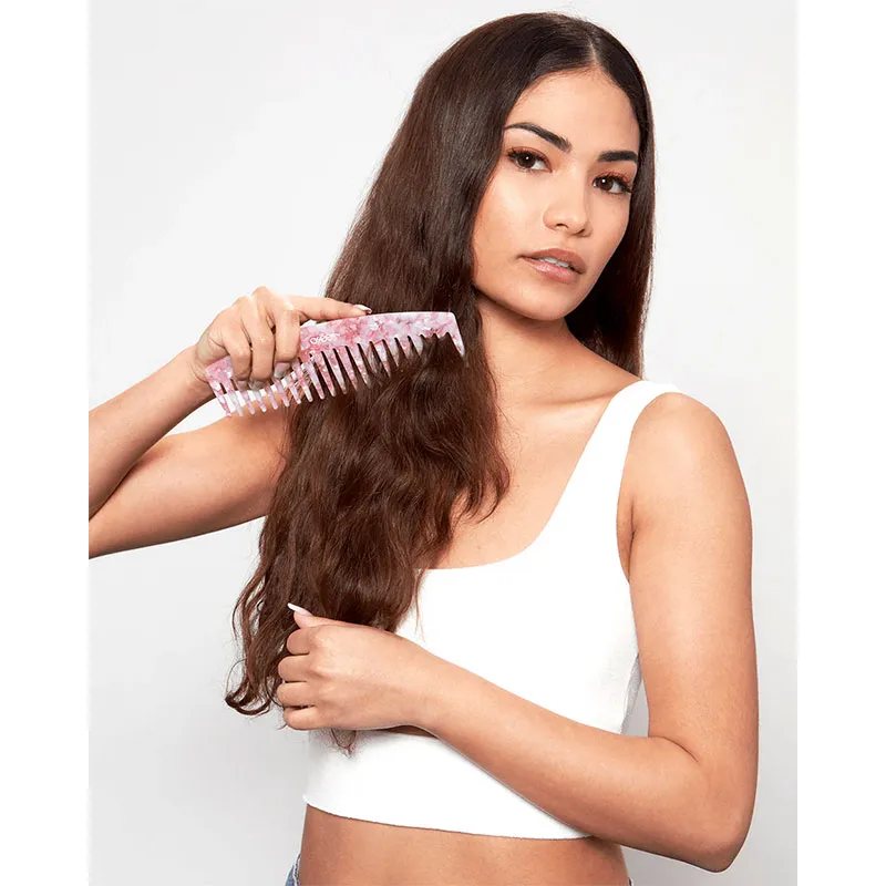 Peigne douceur Marbre - Rose-1