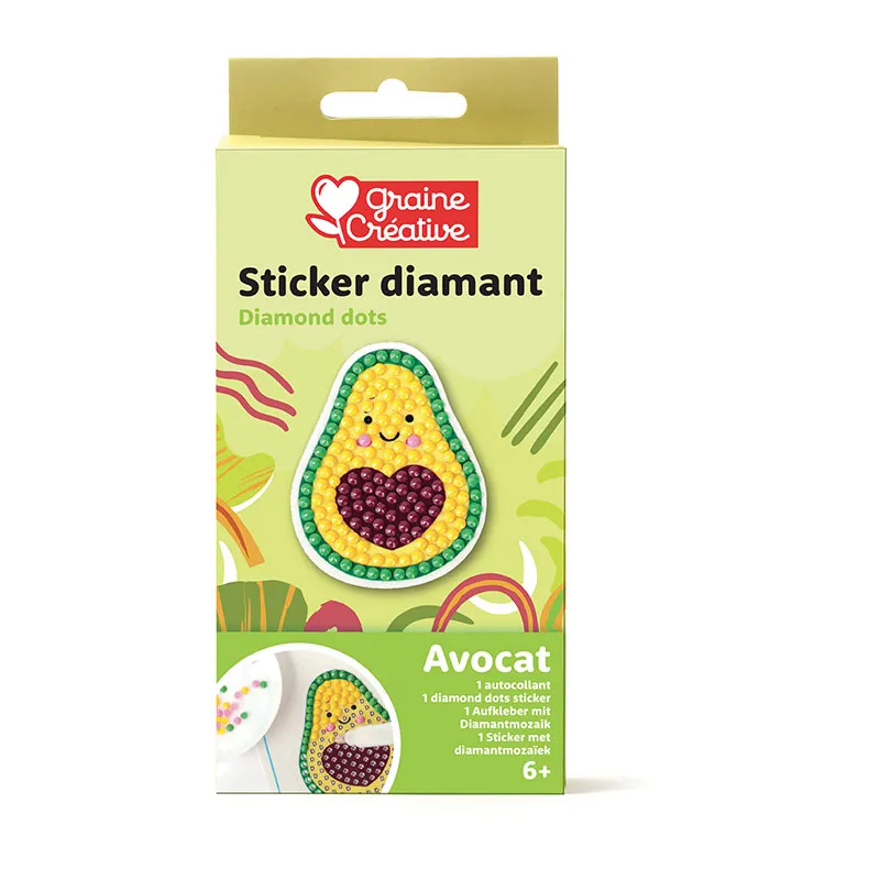 Kit créatif Sticker Diamant mosaique Avocat - 6+-0