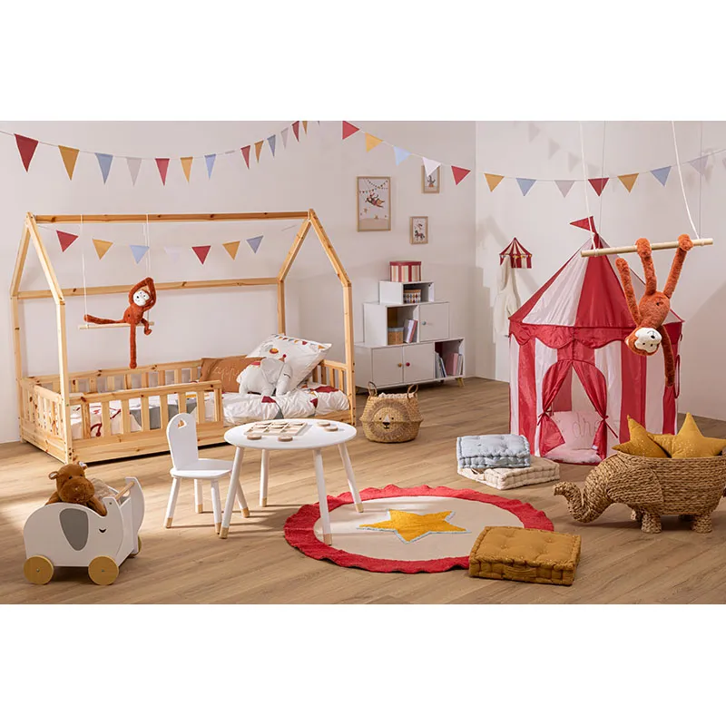 3 Cadres décoration Circus Beige - 30x1,5x40cm-7