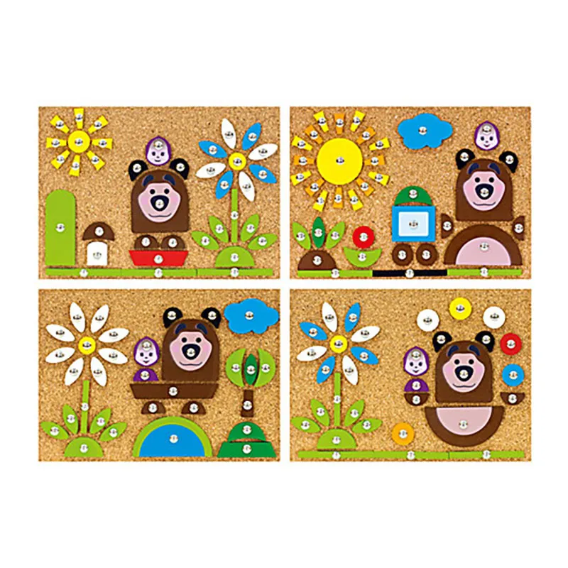 Jeu de clous Masha & Michka 206pcs - 36m+-2