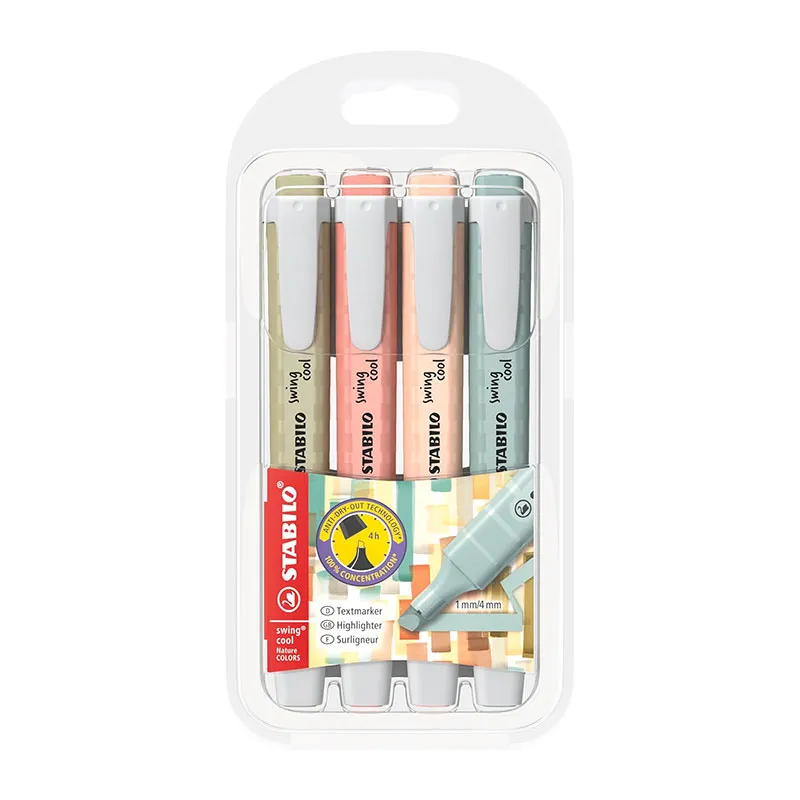 Surligneurs Swing Cool NatureColors - 4pcs-0