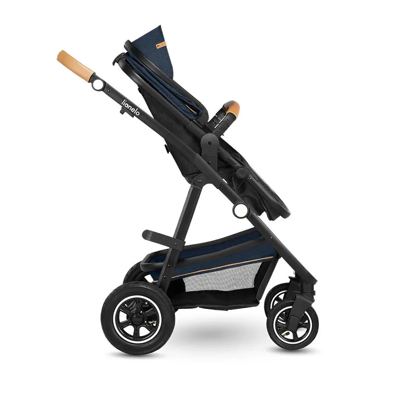 Trio Poussette Amber + Nacelle + Cosy Gr.0+ Bleu Navy - 0m+-7