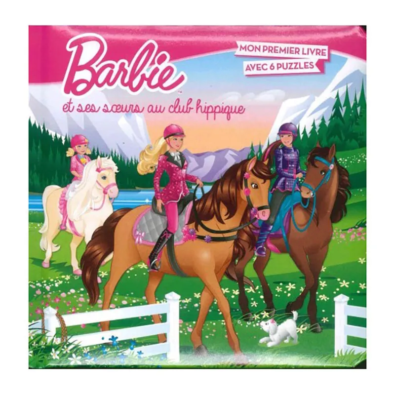 Livre puzzles + Bloc Géant + Animaux cartonné Barbie - 3+-2