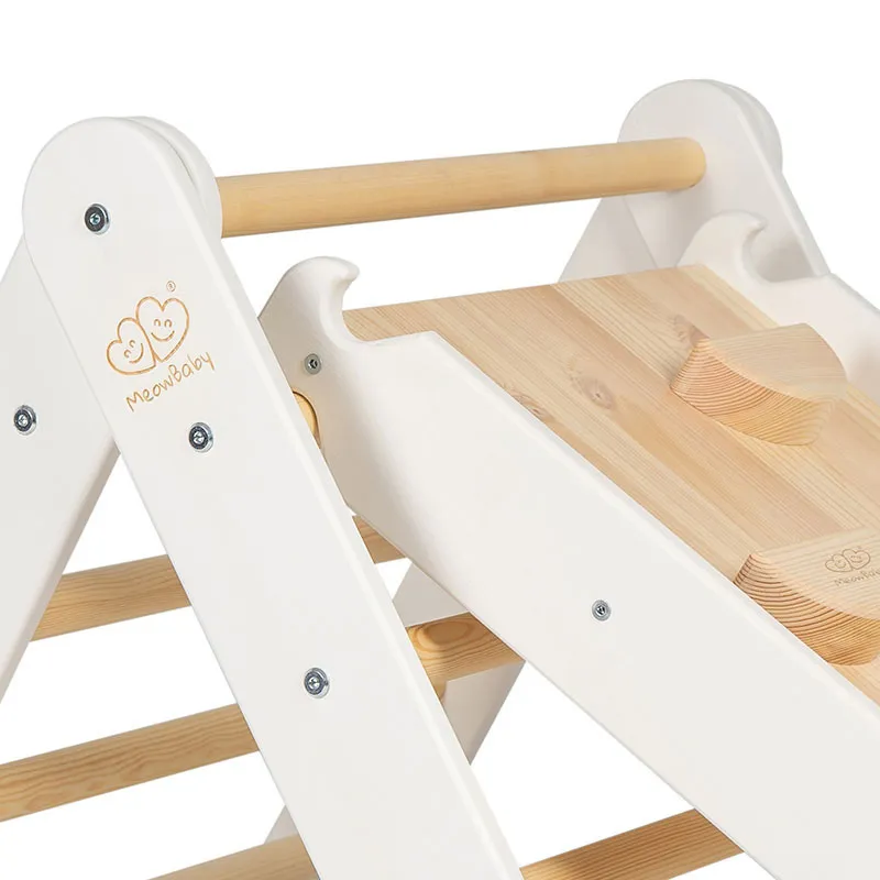 Mur d'escalade 2en1 Bois/Blanc - 36m+-2