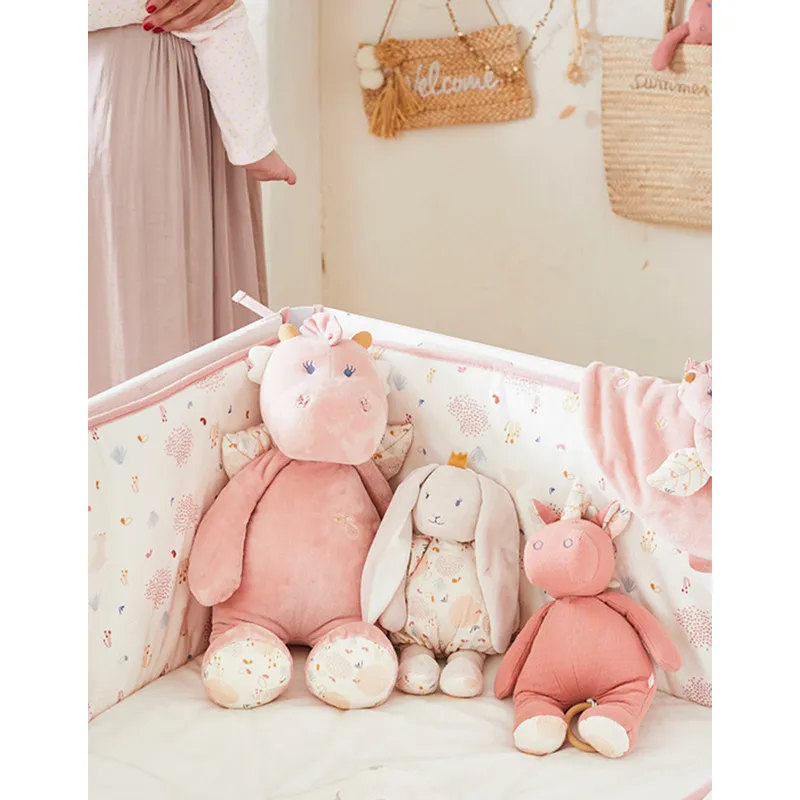 Peluche petite Pili Veloudoux L&J Écru - 32x13x10cm-3