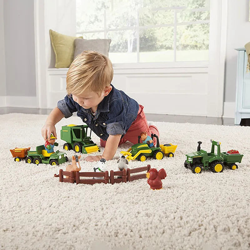 Maxi Coffret À la Ferme 15pcs John Deere - 18m+-1