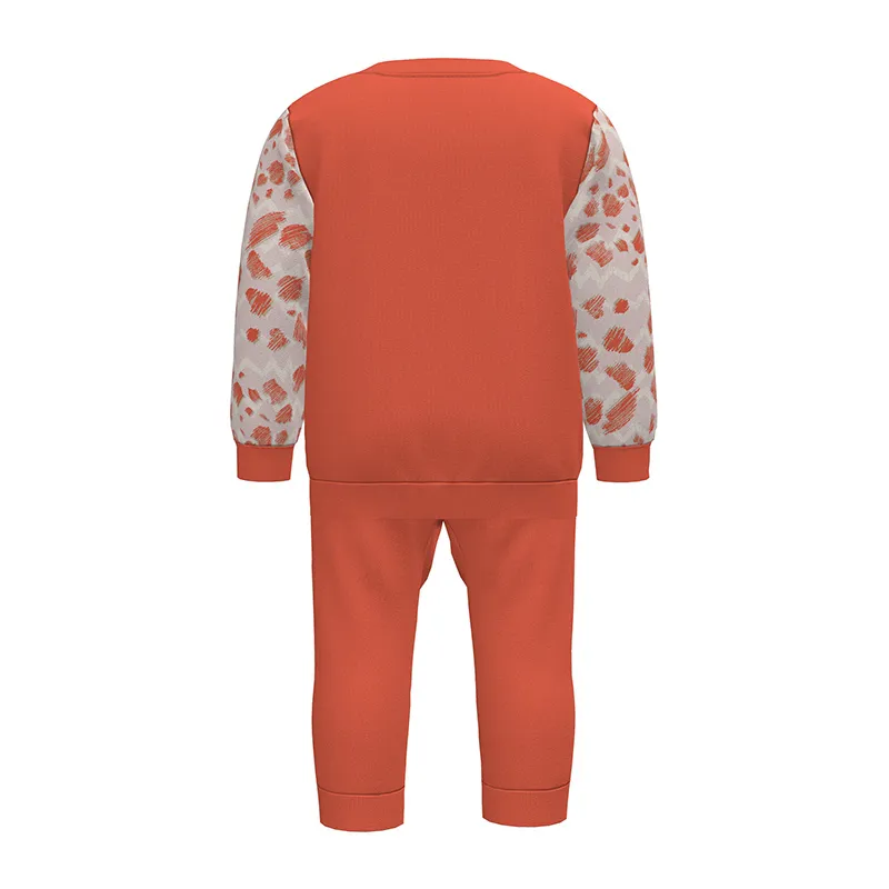 Survêtement Sweat + Jogging Bébé Essential Mix&Match Puma - Orange/Blanc-1