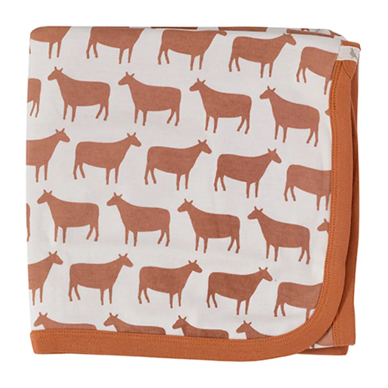 Couverture bébé en coton BIO Mouton Sienna 72x72 cm - Pigeon-0