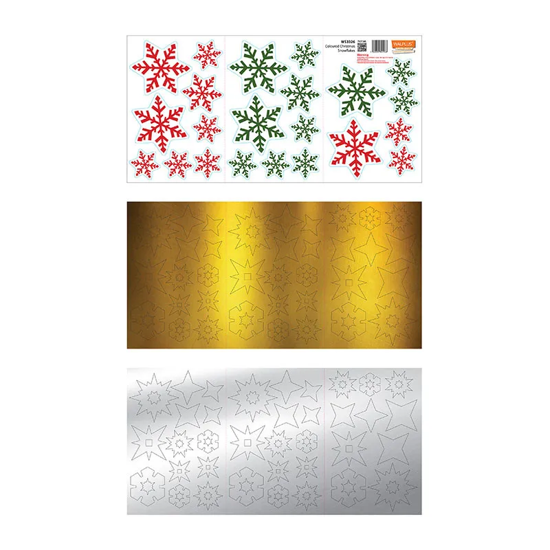 Stickers - Étoiles Vert/Rouge/Doré-4