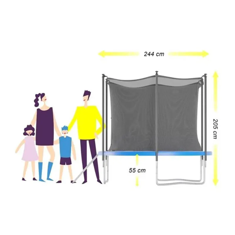 Trampoline 8FT Bleu - ø244cm-1