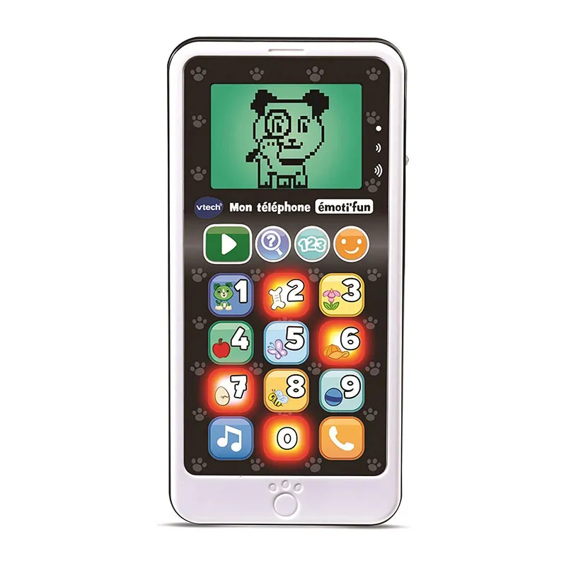 Mon téléphone émoti'fun Noir/Blanc - 18m+-0
