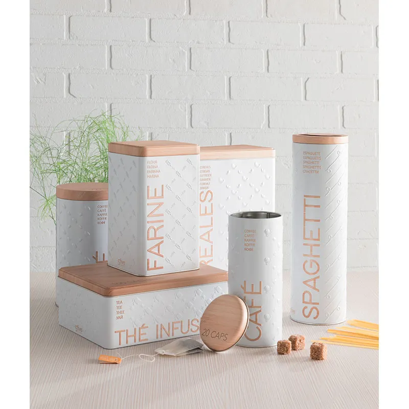 Boîte à Pain Scandi Fer/Bois Blanc - 700g-4