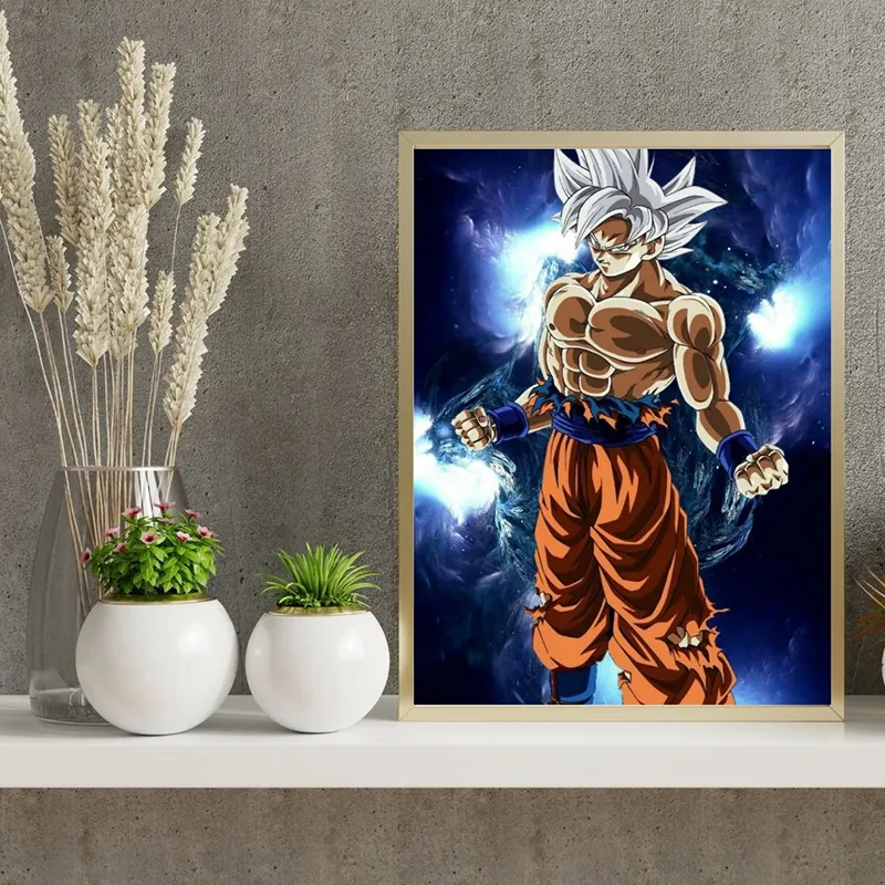 Toile Dragon Ball Z Cheveux Blancs - 30x40cm-0