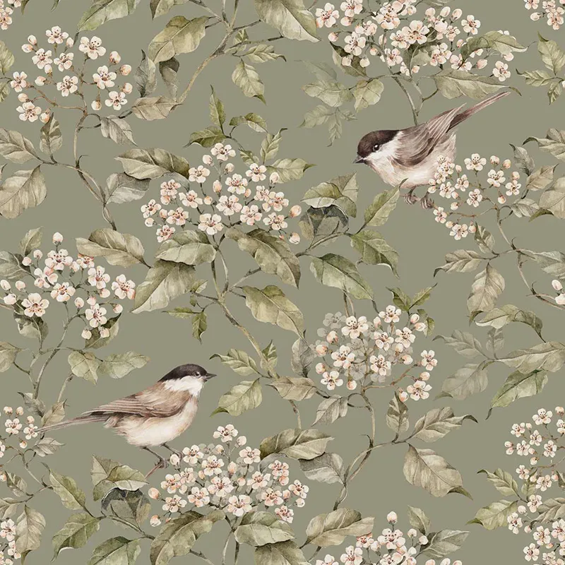 Papier peint Printemps & Oiseaux - 50x280cm-1
