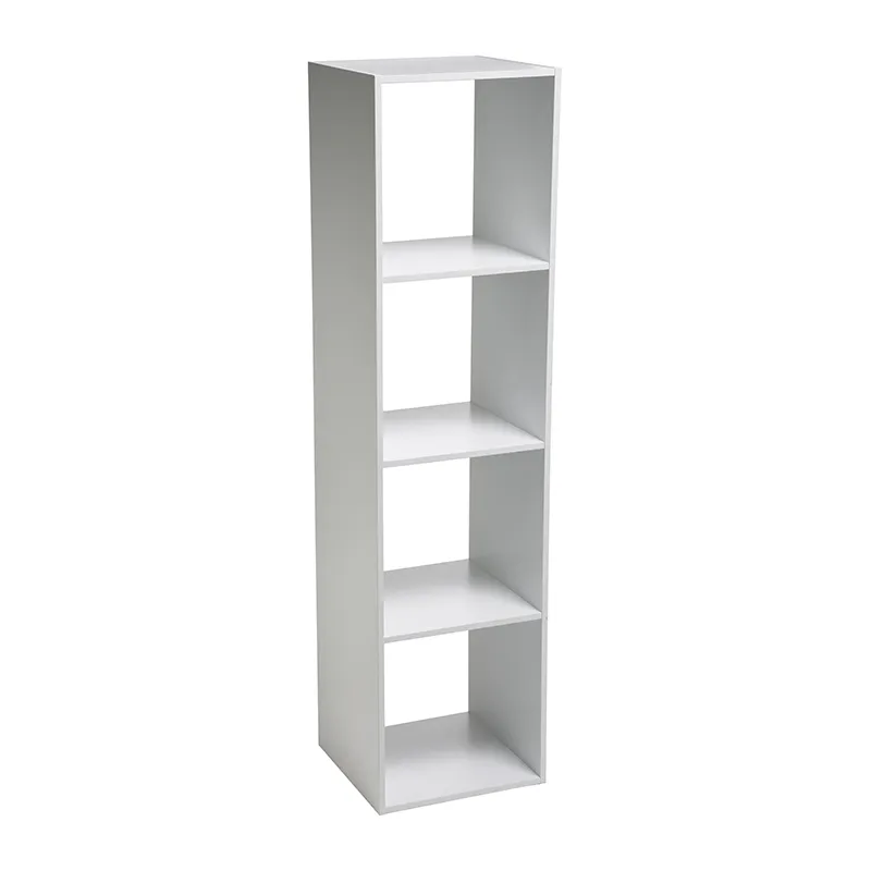Etagère haute 4 cases Mix n'modul Blanc - 34,5x32x134cm-0