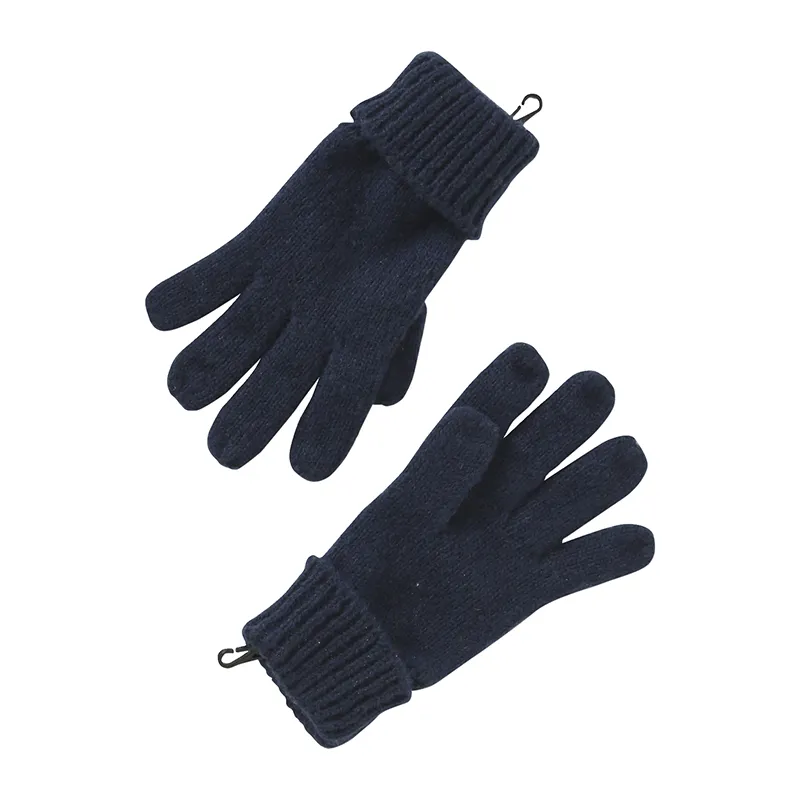 Ensemble accessoires tricot color bloc - Marine-3