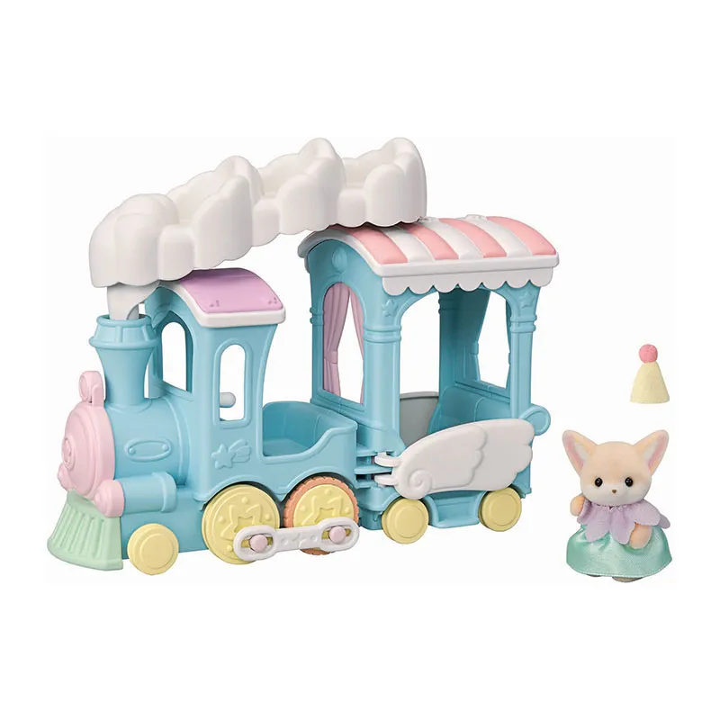 Petit train à vapeur & bébé fennec - 2pcs-0